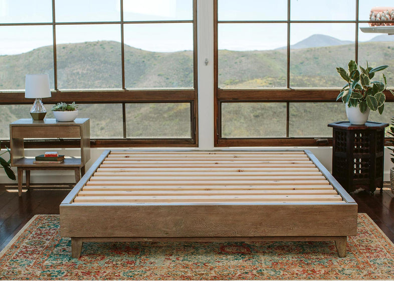 platform bed with no mattress